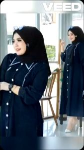 Long Dress wanita / Midi Dress Jeans wanita / Naura Long Tunik Jeans / Pakaian Wanita Model Terbaru