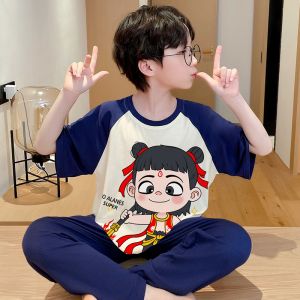 SHAPRA | Cooling Modal Pikachu Cartoon Childrens Sleepwear Set