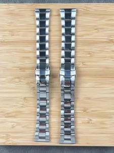 20mm 22mm Folding Safety Buckle Stainless Steel Watch Bands Universal Strap Women Bracelet Business Strap Watch Belt Accessories