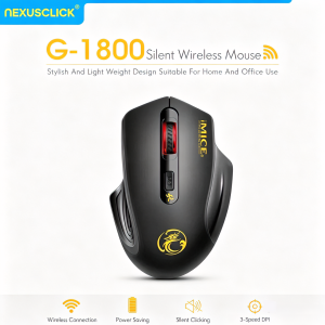 NexusClick 2026 Wireless Silent Mouse 2.4G USB Receiver AA Battery Optical Computer Mouse For Business Gaming Office Laptop Mac