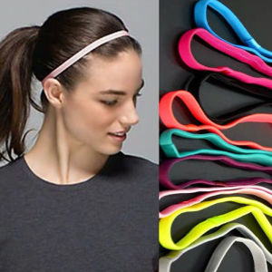 WRELS | Elastic Hair Bands Professional Thin Non Slip Yoga Basketball Soccer Tennis Headbands Women Durable Football Golf Sweatbands