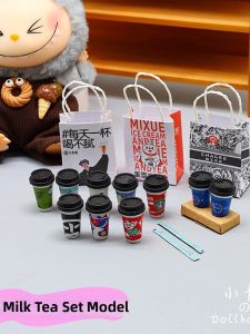DIY | Realistic Mini Milk Tea Coffee Takeout Accessories Miniature Model