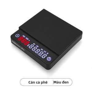 AliKisscafe 3kg Cân Espresso Kỹ Thuật Số Có Hẹn Giờ USB Di Động Công Cụ Pha Cà Phê Chính Xác Dành Cho Barista Phụ Kiện Cà Phê Nhà Bếp