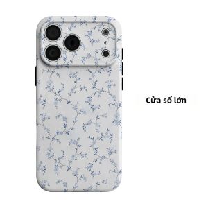 Ốp Điện Thoại iPhone In Họa Tiết Hoa Dây Leo Xanh Hai Lớp Chống Sốc Chống Xước Chất Liệu PC Mềm + TPU Chống Bụi Chống Trượt Dành Cho Các Dòng Pro Max Plus