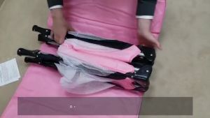 Foldable Baby Crib  Liftable 2 Layer Portable Crib Stitching Big Bed  Baby Shaker with mosquito net Diaper Changing Table