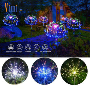 SOLAR FIREWORK RAMADAN LAMPU LED LIGHT DECOR LAMP LAMPU HIASAN LAMPU RAYA 90/150LED Lampu Raya Solar Firework Light Flash String Light 太阳能户外烟花灯 Fairy Light Pelita Lampu