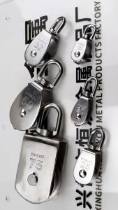 Katrol Mini Kuat Stainless Steel Serbaguna Kerekan Katrol Mini Alat Pengangkat Roda Timba Sumur