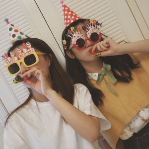 Funny Birthday Party Glasses Hat Headdress Photography Props Couple Children Boys Decoration Supplies Scene Layout