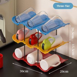 Wave Multi-layer Stacking Cup Organizer