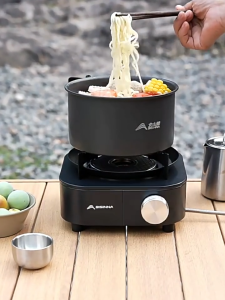 Portable Butane Stove Windproof Folding Cassette Infrared Camping Stove for Outdoor Picnic Home Cooking