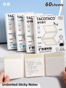 XINZUO | Transparent Foldable Study Notes Correction Post-it Stickers
