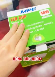 [ Chính Hãng ] LED Bulb thân nhôm MPE LB-60W 80W 100W  - BH 2 NĂM ĐẦU HƯ ĐỔI MỚI