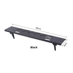 Long Thin TV Box Screen Stand Computer Monitor Storage Rack No Drilling Required with Cable Hole Router Storage Box Holder