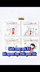 Sách song ngữ AV - Grace Học cách Tập trung Nhẫn nại Kiên trì Biết ơn _ Grace said focus - Bé rèn thói quen tốt - Kim Đồng