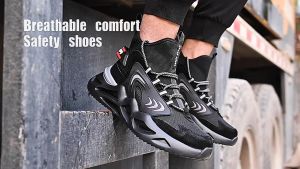 Safety Shoes Pria Sepatu Cowok Boots Ringan Anti Slip Kerja Proyek Lapangan Kualitas Premium
