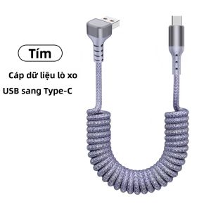 Cáp Sạc Nhanh Bện Xoắn 90 Độ Type C Sang Type C NNBILI Truyền Dữ Liệu Tốc Độ Cao Dành Cho iPhone 17/16 Samsung Galaxy S26/S25