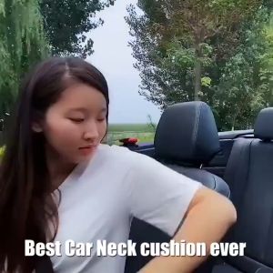 Car Seat Headrest Travel Neck Support 3D Memory Foam Pillow Pain Relief Headrest Breathable Mesh Pad Head Soft Cushion