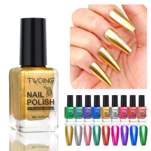 8ml METALLIC เล็บ Bright โลหะกระจกเล็บยาวนานHigh Shine เล็บ Lacquers Quick-DRY เล็บ Art