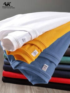 AKT | Autumn Big Size Cotton White Mens Long Sleeve T-Shirt