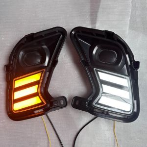 ROMADA | For Toyota Grand Highlander 2024 2025 LED Daytime Running Lights Fog Lights Amber Sequential Turn Signal Light 2 PCS