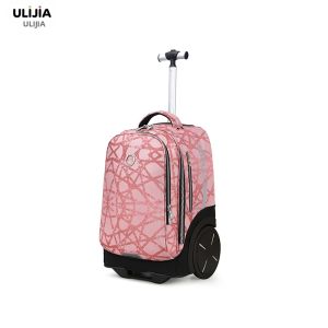 Climbable Large Capacity Rolling School Bag for Students