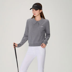 New Fall/Winter Womens Golf Clothing - long-sleeved Button-down Pullover Sweater Warm and Comfortable High-end Stretch Knitted Sweater Fashionable and High-quality Outdoor Leisure Straight Style Sports Shorts