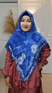 Hijab Printing Syari Motif Elegant Ceruty Premium Baby Doll Kerudung print bunga Tudung Jilbab Melyaz gallery
