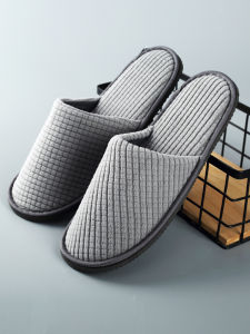 High-End Disposable Slippers Coral Fleece Non-Slip Home Use Guest House Hotel Accommodation Cleanliness Tool Shoe Collection