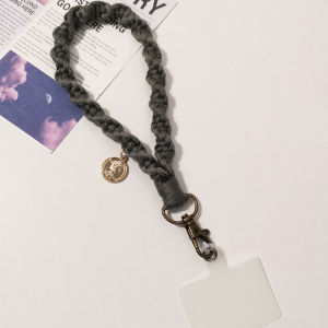 สายรัดข้อมือถักผ้าปะการังสำหรับโทรศัพท์มือถือ สายรัดข้อมือแฟชั่นสุดเก๋ ทนทาน ทนทาน สำหรับผู้หญิง สายรัดโทรศัพท์มือถือแบบใหม่ สายรัดข้อมือแบบพกพา