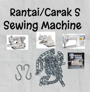 (Rantai/Carak S) Utuk Naik Tapak/besi untuk ovelock mesin jahit industri/mesin jahit spareparts/chain/Mesin Jahit Tepi