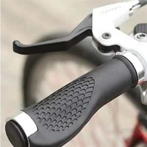 1 Pair Rubber Bike Handlebar Grip Anti-Skid Ergonomic Mountain MTB Cycling Parts Bicycle Grips Black Gold Red Blue