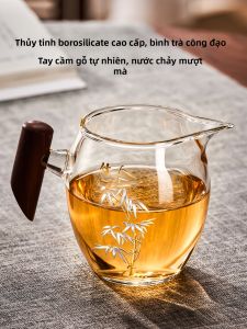 GIANXI | Dụng Cụ Phân Chia Trà Thủy Tinh Borosilicate Cao Cấp Gaiwan