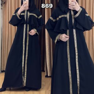 [ABAYA ORI] New Gamis Abaya Turkey Dubai arab 869 Terbaru