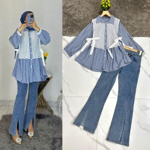 Kemeja Salurina Brukat