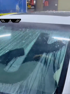 【SG SELLER】Powerful stain remover auto glass oil film cleaning brush special tool Auto Window Glass Cleaner Windshield Cleanser Cars Care Tool