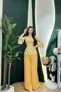 đồ lam đi chùa/ sét bà ba lụa mengo tay loe