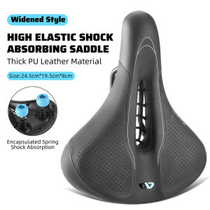West Biking | WEST BIKING MBT Bike Spring Shock Absorption Seat Hollow Ventilated Non Slip PU Cushion Breathable Bicycle Saddle For Cycling