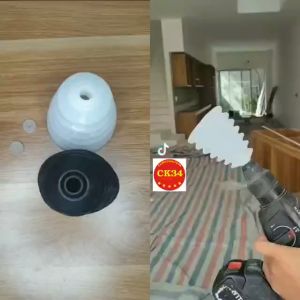 Dụng cụ chắn bụi máy khoan bê tông màu đen