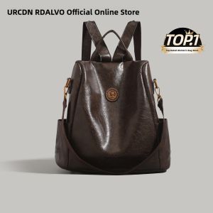 UR Womens Large Capacity Commuter Backpack 2025 New Style Travel Laptop Bag Short Trip Backpack Fashionable Zinc Alloy Buckles