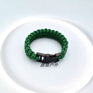 Climbing Mountain Group Building Stylish Parachute Cord Woven Bracelet Outdoor Survival Bracelet Bracelet Pure Color Commemorative Gift Spare Rope