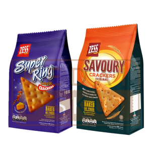 ZESS CRACKERS - [ SUPER  RING CHEESE \ SAVOURY ORIGINAL ] 75G