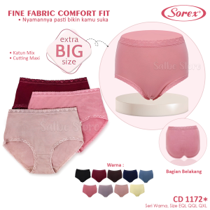 Celana Dalam Wanita Jumbo CD Sorex 1172 Extra Big Size Model Renda EQL-QXL