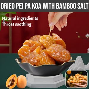 Dried Pei Pa Koa With Bamboo Salt Pure Natural Loquat Preserved Fruit Pipa Dried Fruit No Additives Preserved Fruit Casual Snacks