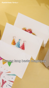 Happy Birthday Money Cards Colorful Balloon & Present Design Folding Cash Cards with Envelope Money Gift Ideas Kids Adults Birthday Party Supplies