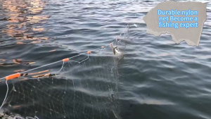 Fishing Net 25M-70M Nylon Gill Net Floating Net sticky Fishing Net Durable and Not Easy to Knot
