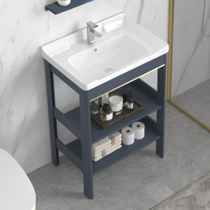 Compact Integrated Bathroom Vanity Sink