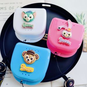 Childrens Orthodontic Appliance Storage Box Retainer Wire Neck Hanging Long Rope Frankel Expander Adult Steel Wire Retainer