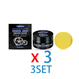 Alloy Wheel Cleaner Paste Wheel Rim Polish Protector Remove Rust Brake Dust Stains for Car Detailing with Applicator Sponge 50g
