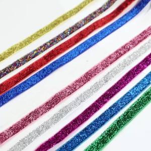 5/10 Yards 70-380mm Glitter Ribbon Velvet Ribbon No Elastic Single Face Ribbon Headband Clips Bow DIY Christmas Decoration