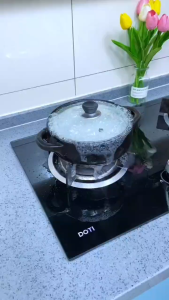 Silicone Lid Spill Stopper Cover For Pot Pan Kitchen Cooking Tools Flower Cookware Home Kitchen Accessories